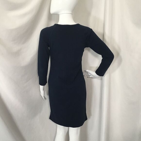 J. Crew Blue Sweatshirt Dress (H12) - Picture 3 of 6
